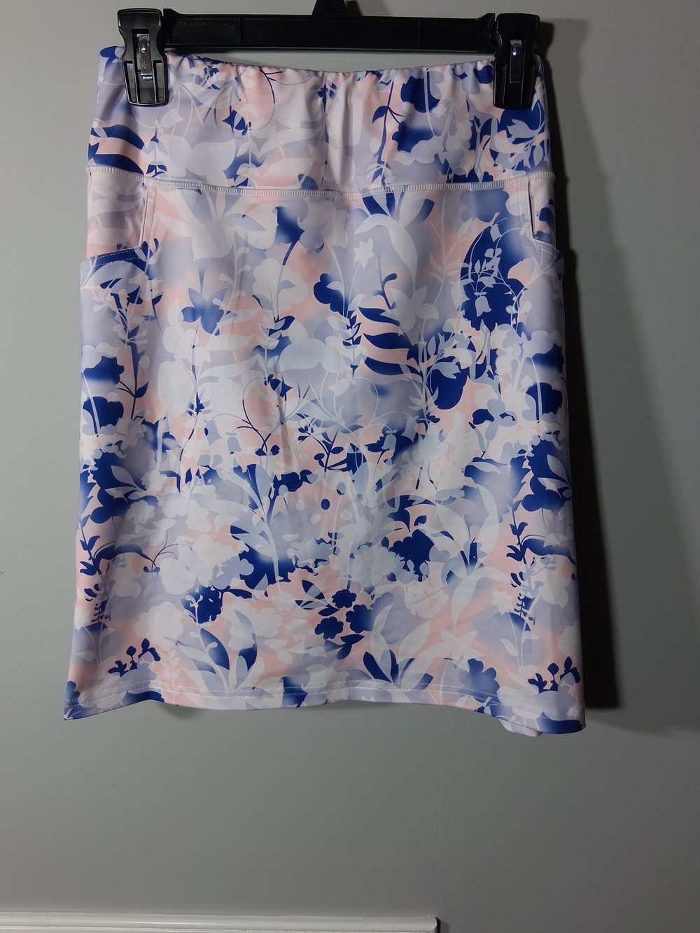 Floral Blue and Pink Golf Skirt - 2X